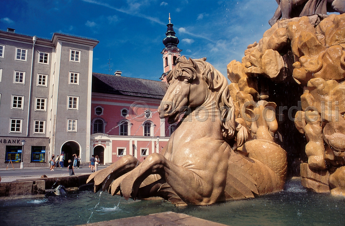 Residenz Square, Salzburg, Austria
 (cod:Austria 12)